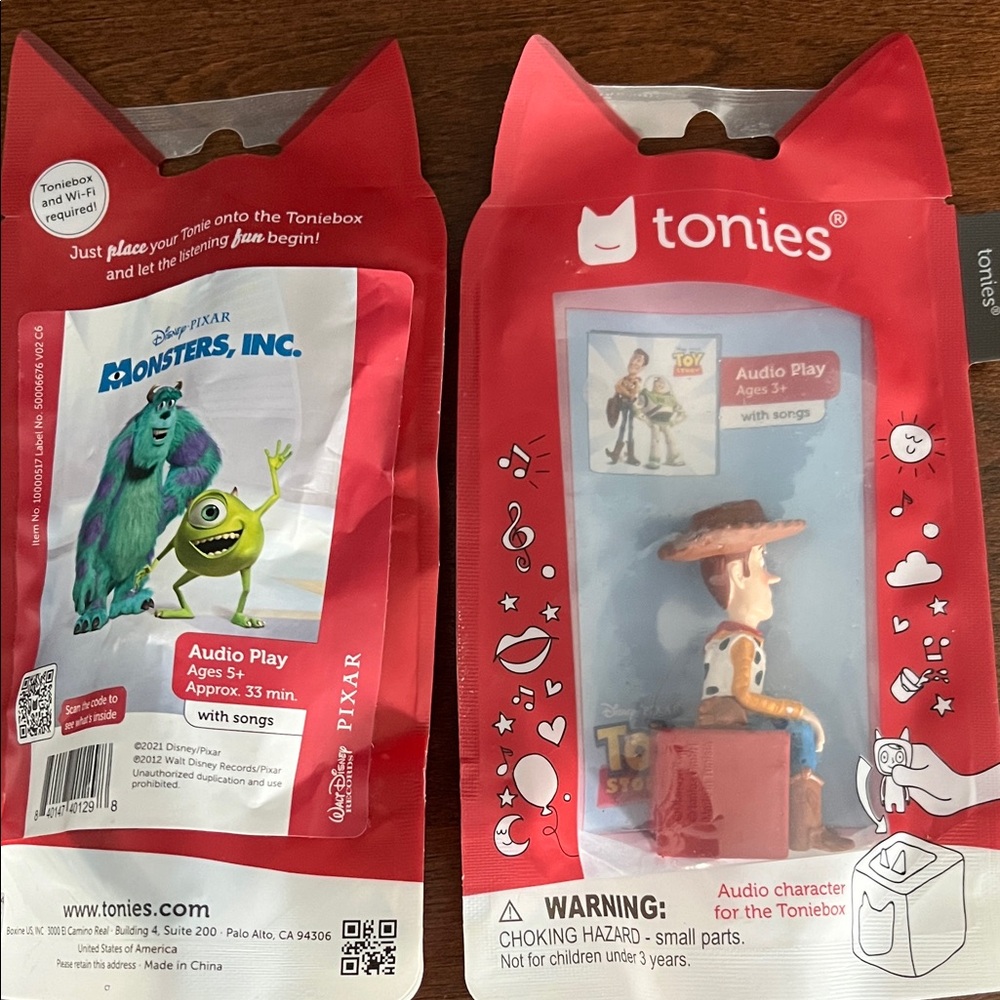 Tonies Disney Audio Play Set - Monsters Inc. and Toy Story